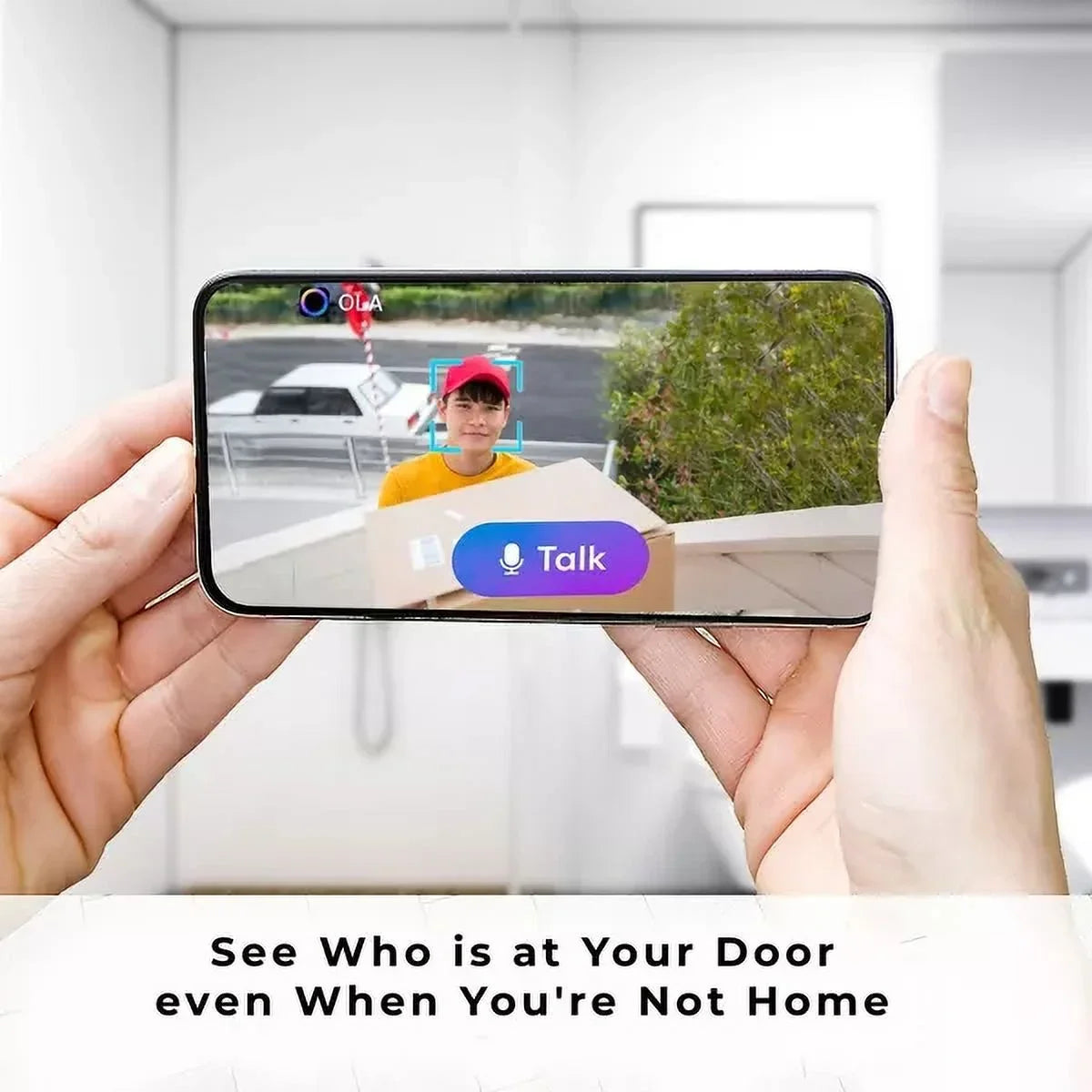 Security Spotlights Detection, On Ask TV Vehicle Way Pet Color 10 Two-Way Voice - As Smart Command Night Vision OLA! Talk, Pack/ Camera Seen Person 2