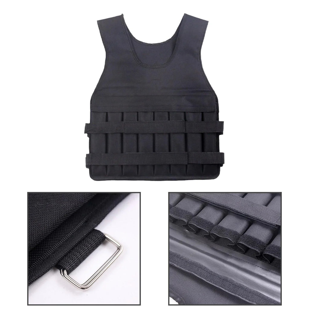 Training Slim for Vest Jacket Design Vest Gym Weight Boxing Tnarru Fitness Exercise Strength Loading 8 Exercise Pockets Running Body