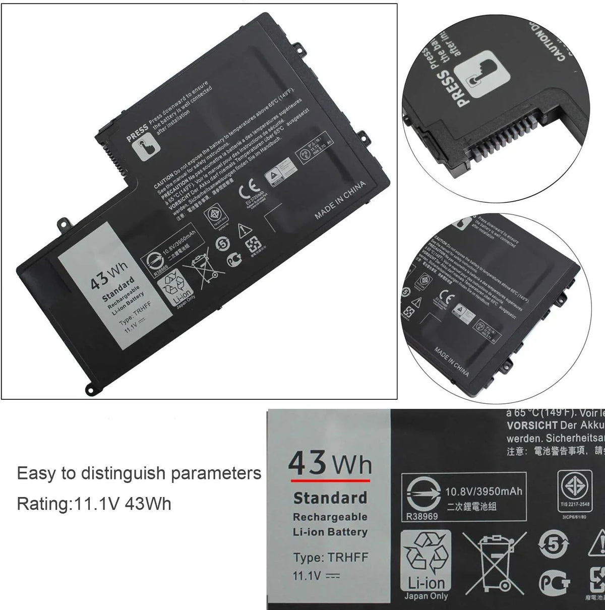 5547 01V2F TRHFF Dell y 5542 5445 Inspiron 5548 1V2F6 5447 N5447 Series 15 5000 5545 for N5547 15-5547